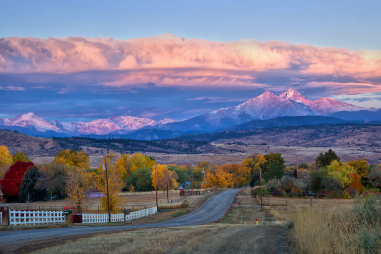 Longmont Mortgage Broker - Long's Peak sunrise