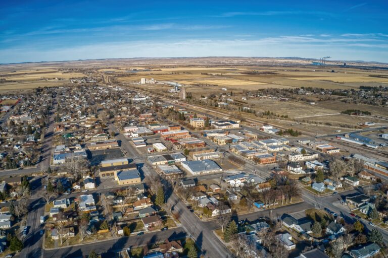 Wheatland Mortgage Broker -Aerial view of Wheatland WY